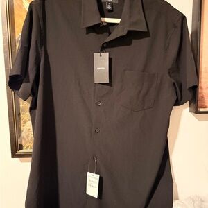 Nordstrom Men's Black Casual Button Down Shirt